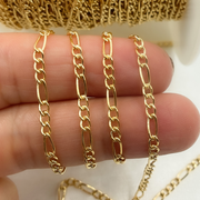 14K Yellow Gold Filled Figaro Style Chain.